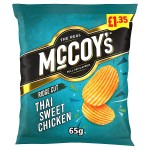 McCoy's Thai Sweet Chicken Crisps 65g, £1.35 PMP