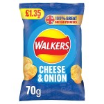 Walkers Cheese & Onion Sharing Crisps 70g PMP £1.35