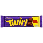 Cadbury Twirl Milk Chocolate 99p PMP Bar 43 g