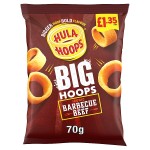 Hula Hoops Big Hoops BBQ Beef Crisps 70g, £1.35 PMP