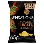 Walkers Sensations Chicken & Thyme Sharing Crisps 65g PMP £1.35