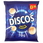 Discos Salt & Vinegar Crisps 70g, £1.35 PMP