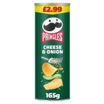 Pringles Cheese & Onion Sharing Crisps 165g PMP £2.99