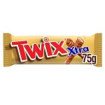 Twix Xtra Milk Chocolate Biscuit Twin Bars 75g
