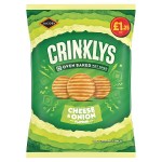 Jacob's Crinklys Cheese & Onion 90g