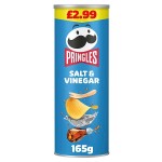 Pringles Salt & Vinegar Sharing Crisps 165g PMP £2.99