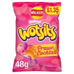 Walkers Wotsits Prawn Cocktail Crisps 48g PMP £1.35