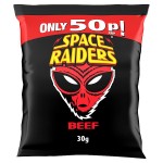 Space Raiders Beef Crisps 30g, 50p PMP