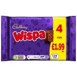 Cadbury Wispa Chocolate Bar 4 Pack Multipack £1.99 PMP 94.8g
