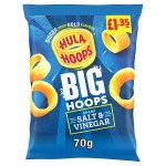 Hoops Big Hoops Salt & Vinegar Crisps 70g, £1.35 PMP