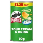 Pringles Sour Cream & Onion Sharing Crisps 70g PMP £1.25