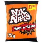 Nik Naks Nice 'N' Spicy Crisps 75g, £1.35 PMP