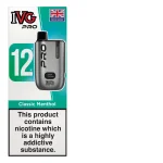 Classic Menthol IVG PRO 12 Pod Kit