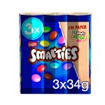 Smarties Milk Chocolate Tube 3 Pack Multipack 102g