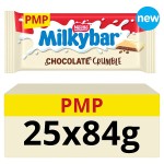 Milkybar Chocolate Crumble White Chocolate Bar 84g PMP £1.65