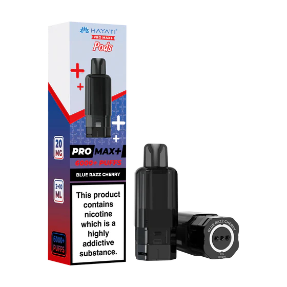 hayati-pro-max-plus-pods-blue-razz-cherry_fda23283-aa1f-4d4d-923f-ba7722141bfd Hayati Blue Razz Cherry Hayati Pro Max+ Refill Pack - Image 1