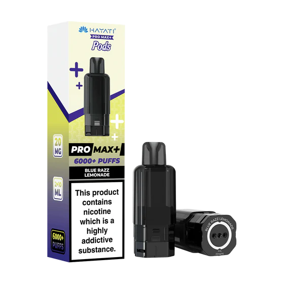 hayati-pro-max-plus-pods-blue-razz-lemonade_75ce072f-e586-4b9f-a43d-2b471ce2c740 Hayati Blue Razz Lemonade Hayati Pro Max+ Refill Pack - Image 1