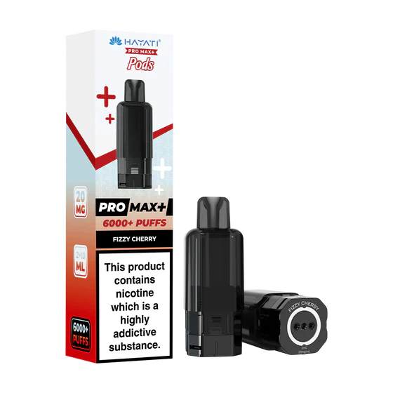 hayati-pro-max-plus-pods-fizzy-cherry_f82f64d3-ee41-47af-a1d2-b59677065d73 Hayati Fizzy Cherry Hayati Pro Max+ Refill Pack - Image 1